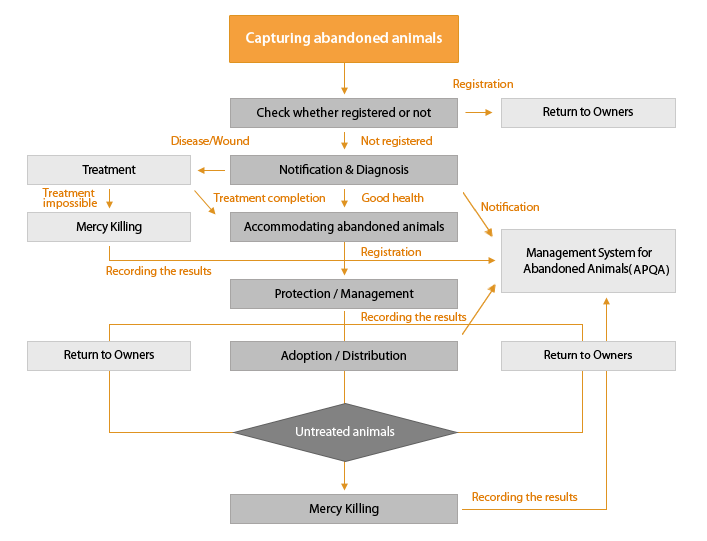 Diagram of Protection and Management System for Abandoned Animals