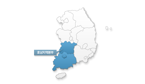 농림축산검역본부 관할지역 분포지도