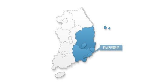 농림축산검역본부 관할구역 분포지도