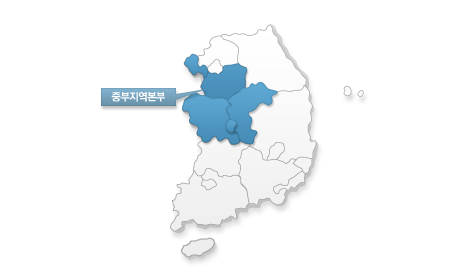 농림축산검역본부 관할구역 분포지도